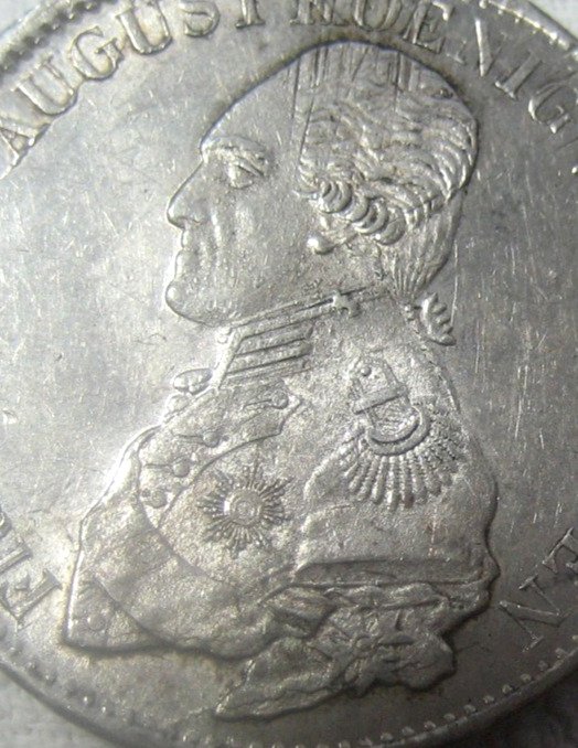 Niemcy, Saksonia Friedrich August I 1763-1827. Thaler 1820 IGS #2.1