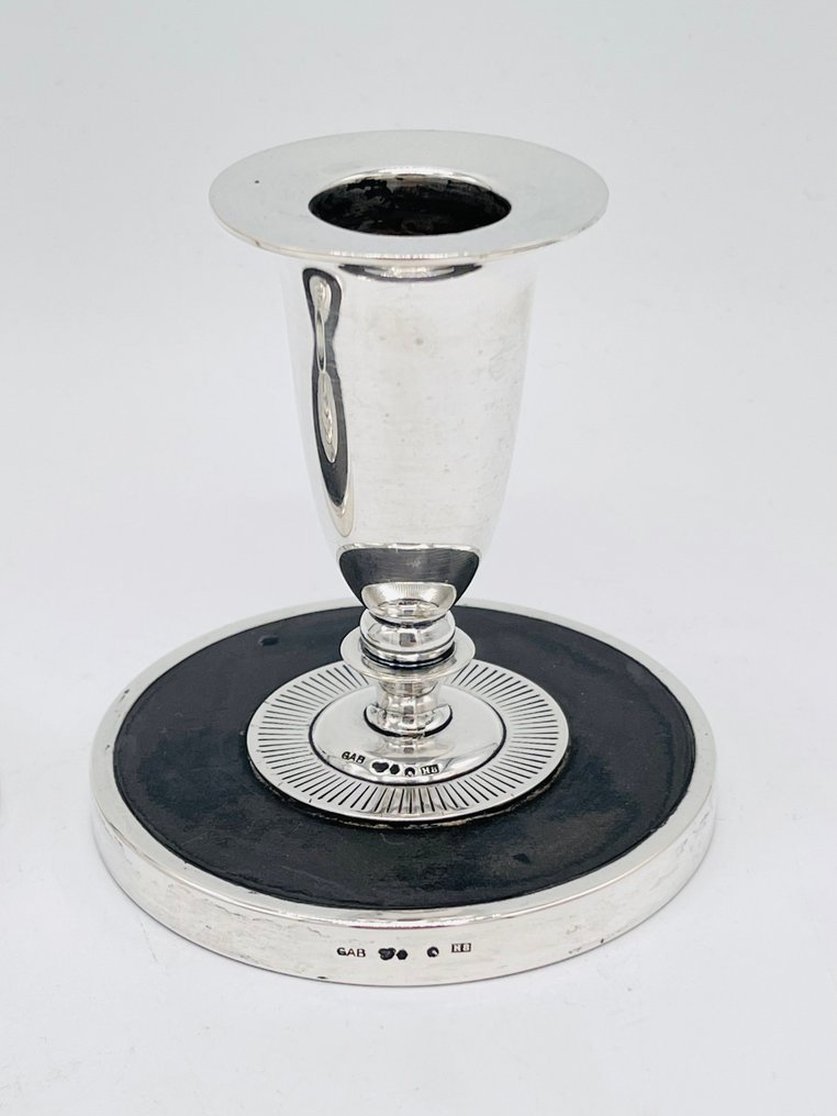 GAB - 燭台 (2) - .830 銀 - 装饰艺术风格的烛台 #1.0