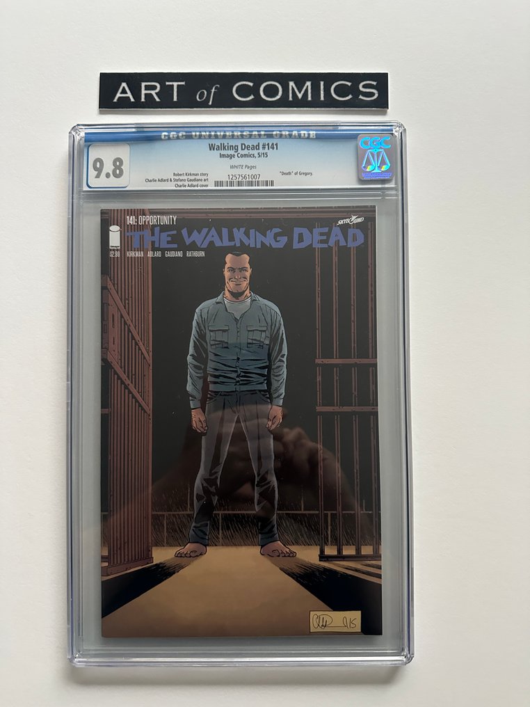 The Walking Dead #141 - Death of Gregory - CGC 9.8 - 1 Graded comic - First edition - 2015 #1.0