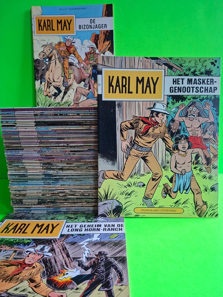 Karl May - in range 1 t/m 85 - 79 Album - First edition/reprint - 1964/1984 #1.0