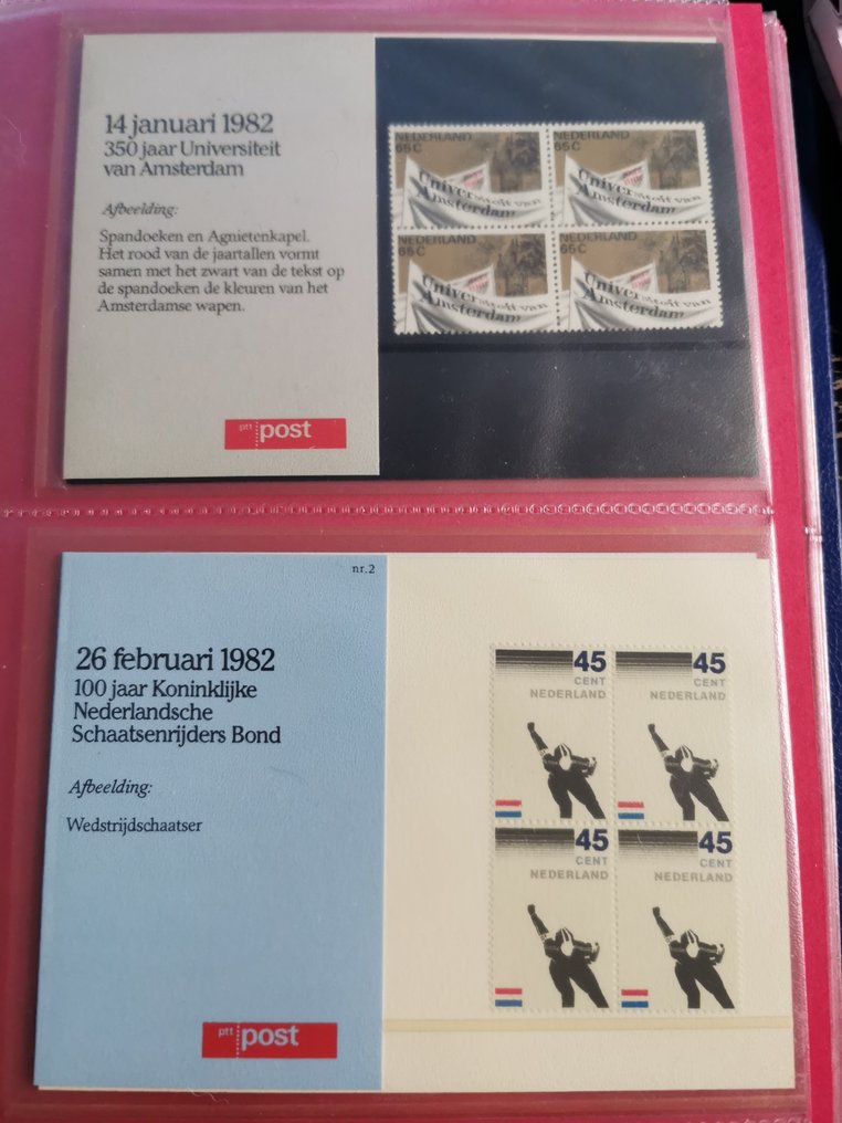 Netherlands - 8 albums for PTT folders + PTT folders 1/246b, 251. #3.2