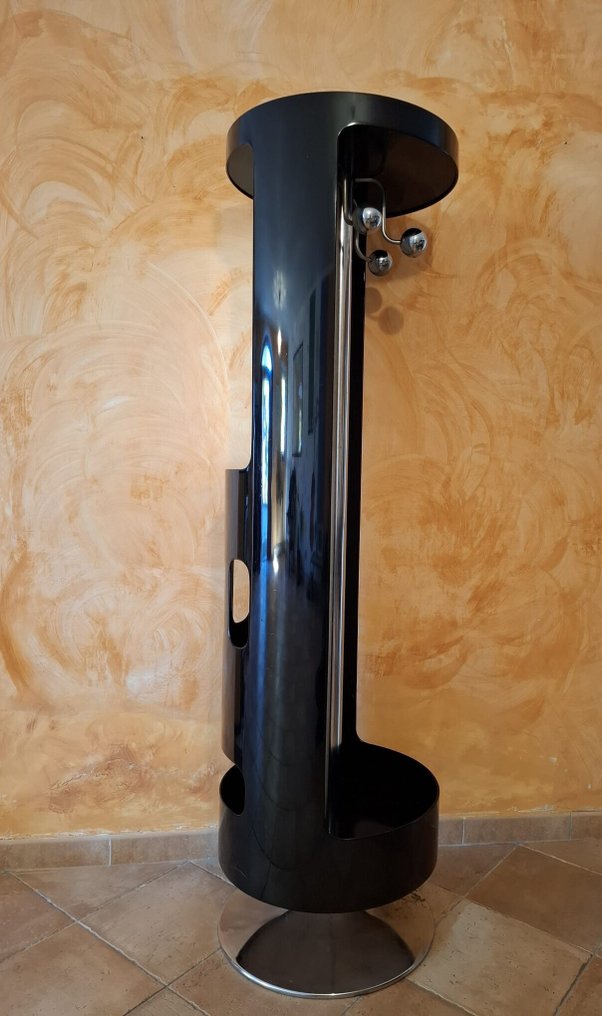 架 - 木 - Space Age 双面旋转衣帽架伞架控制台 #3.2