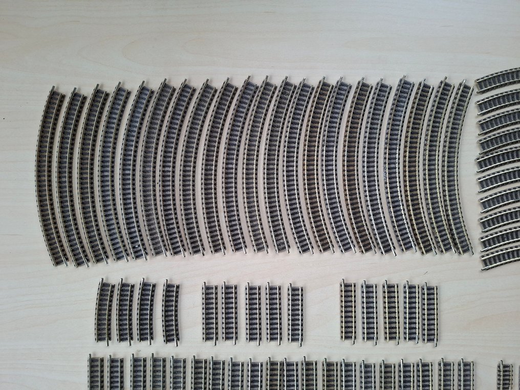 Fleischmann N - 9100 serie - Modeltreinsporen (120) - Assortiment Rails en Wissels #1.0