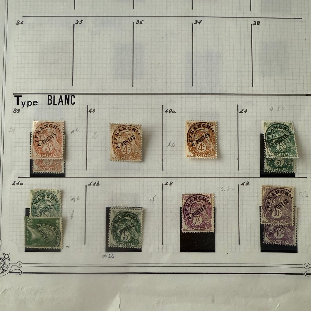 Frankrijk - Verzameling Yvert 39/250 'Préoblitérés' op vellen (waaronder 47, semeuses, pasteurs..) #1.0