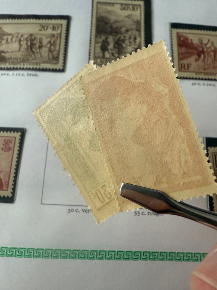 Frankrijk - Yvert 334/371 'Jaar 1937' waarvan Samothrace in nieuwstaat ** en * - TB #4.3