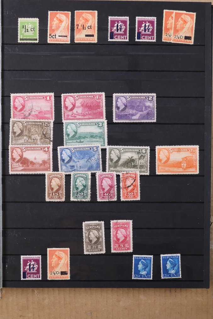 Netherlands & Suriname 1872/2001 - Lot of 2x DAVO standard pre-printed albums, 1 stock book, various year sets. #4.3