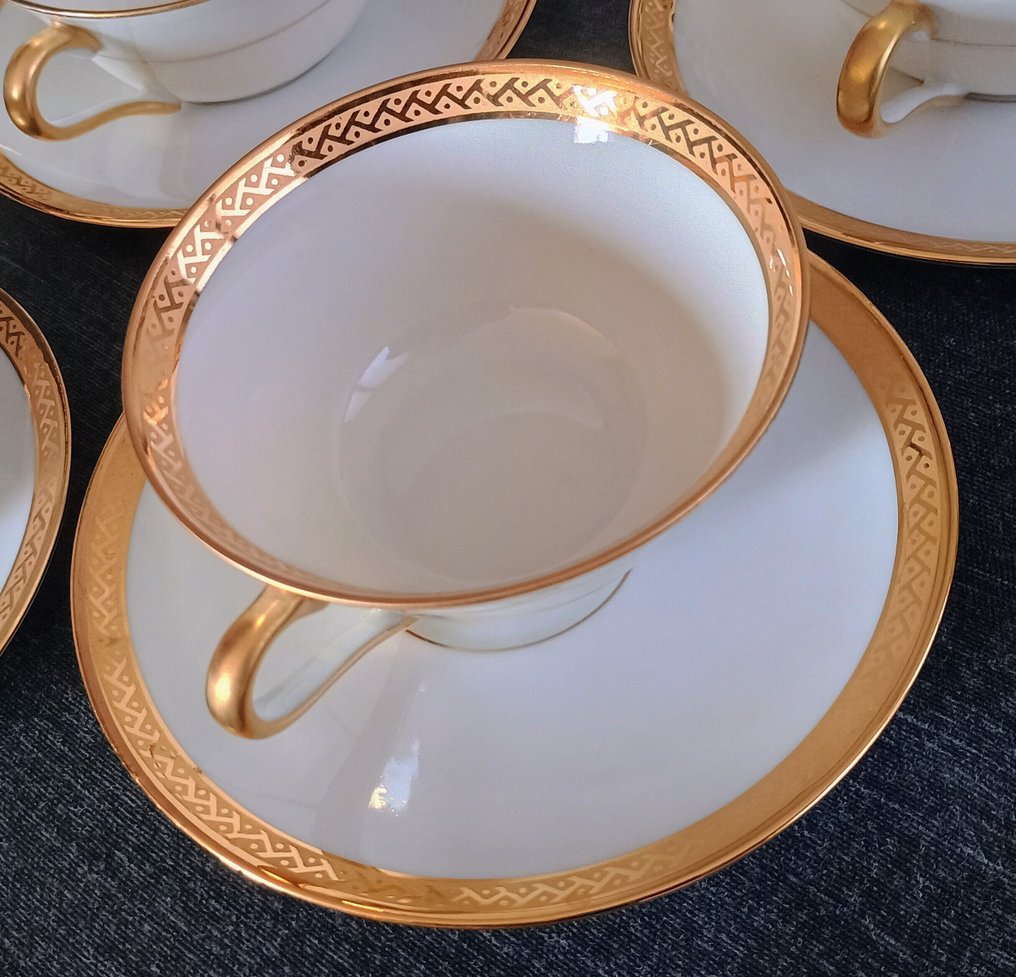 Limoges - Service à café (23) - Or 24 ct - Grec doré #3.2