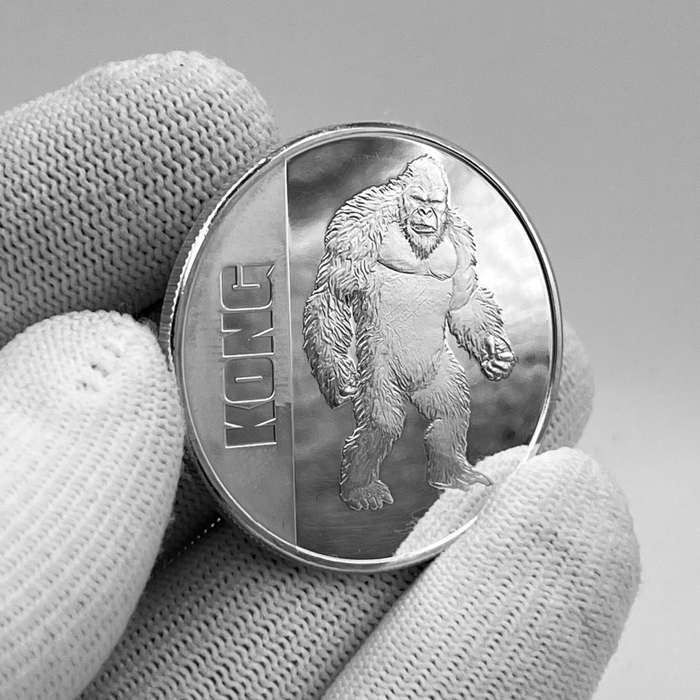 Niue. 2 Dollars 2021 – King Kong – 1 oz Silver coin – Ag .999 (Sem preço de reserva) #3.2