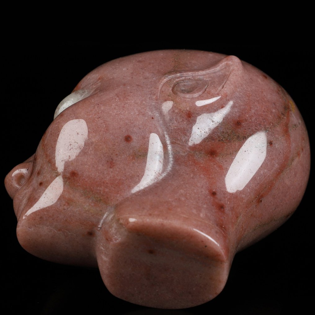 619 g aventurin a forma di teschio di elfo - 8,8 x 6,9 x 8,9 cm Teschio- 619 g #4.3