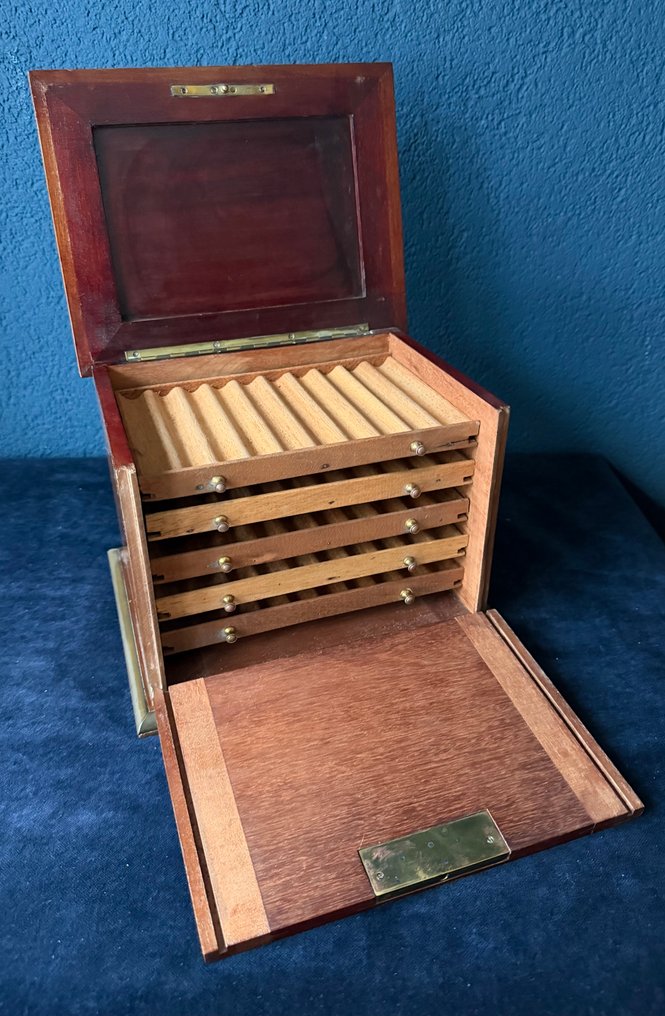 Humidor - Hout, Messing - 50 sigaren #2.1