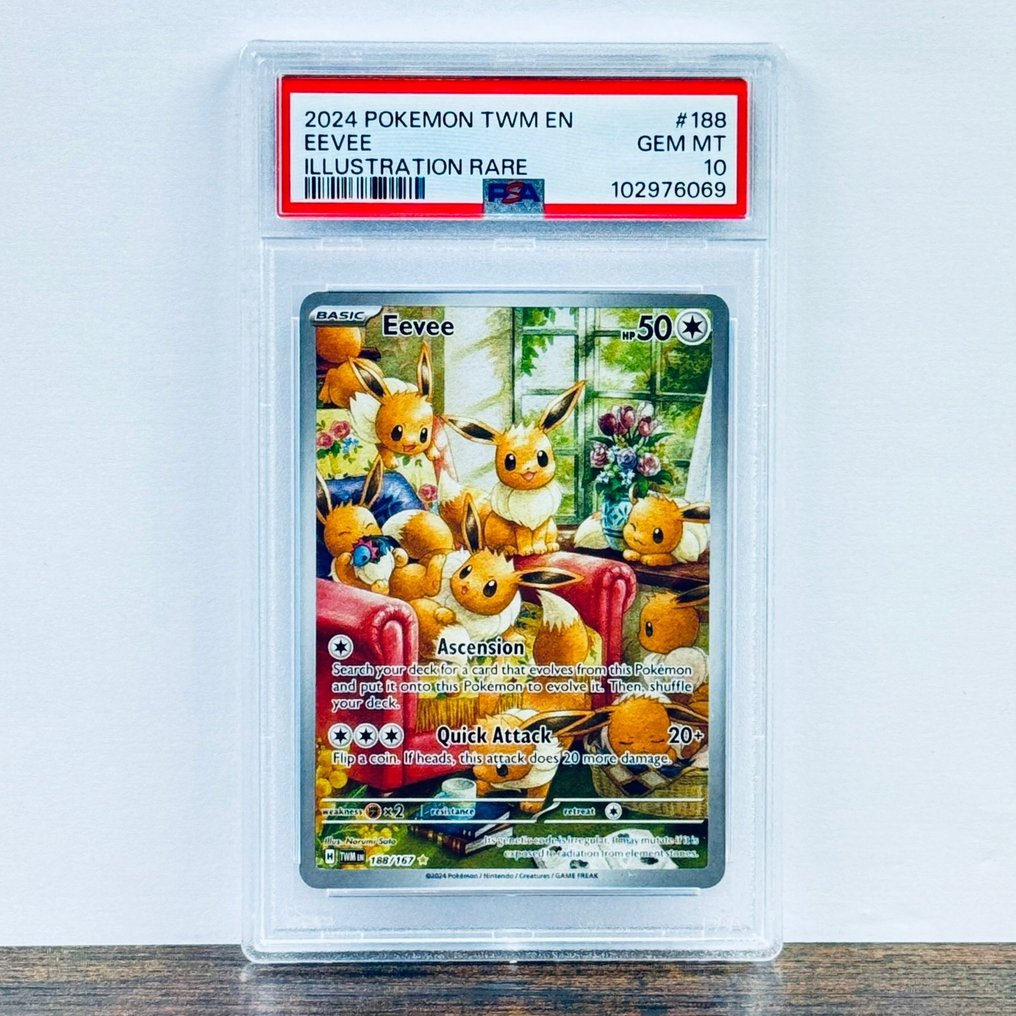 Pokémon Graded card - Eevee 188 - Pokémon - PSA 10 #1.0