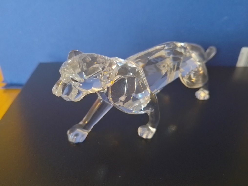 Swarovski - 雕像 - Leopard - 217093 - Box + Certificate - 水晶 #1.0