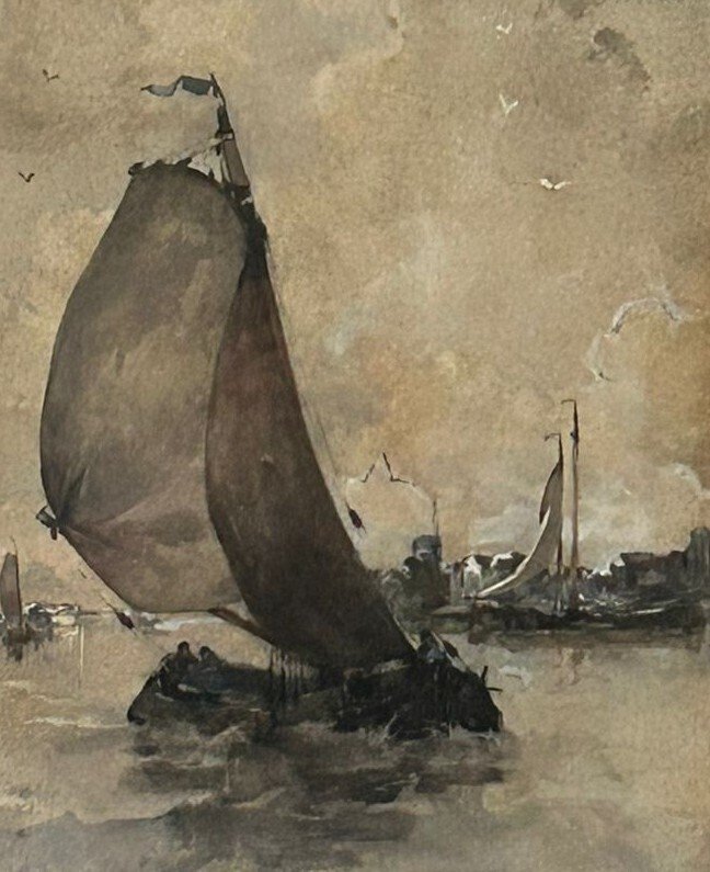 Hobbe Smith - Hollandse schuit met stadsgezicht #3.2