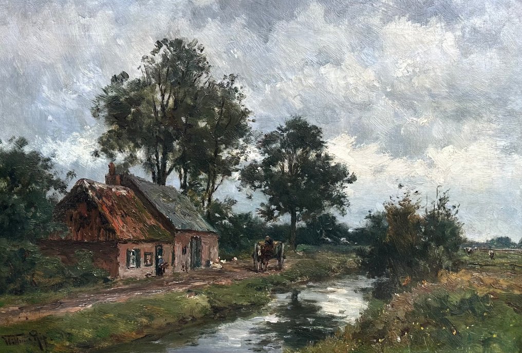 W.C Rip (1856-1922) - Hollands landschap #3.2