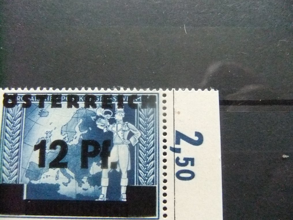 Austria 1945 - Imprimare Hitler (Grazer Ausgaben) - Selecție de fragmente de coli postfrise. #3.2
