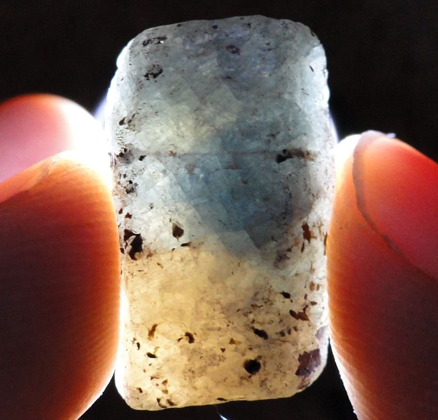 Sapphirine 蓝黄色的刚玉水晶- 12.4 g #1.0