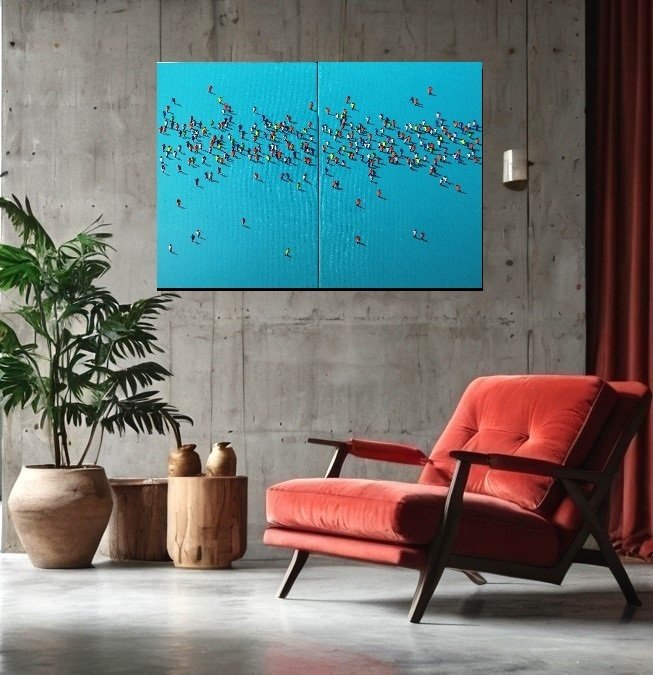 Alicja Ressa Alre - Crowd 3D XL DIPTYCH #2.1