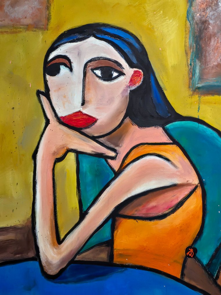 Arvydas Gaiciunas (Retne) - Kai N-33 — Contemporary Cubist Portrait #3.2