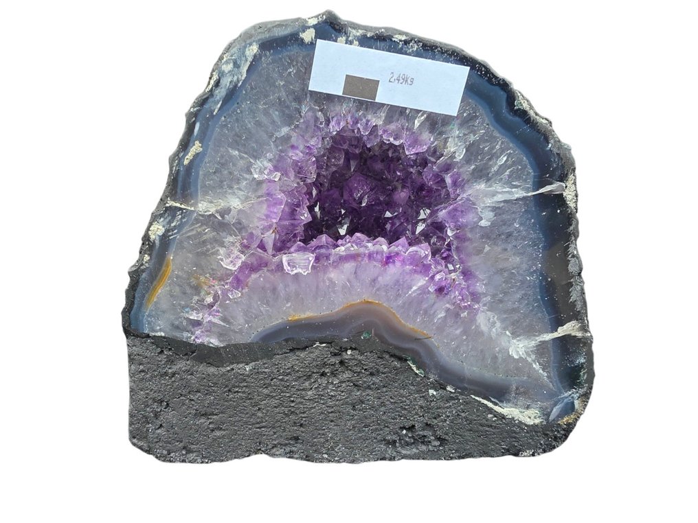 ΧΩΡΙΣ ΕΛΑΧΙΣΤΗ ΤΙΜΗ € - Αμέθοδος Γεώδη Amethyst - Ύψος: 13.5 cm - Πλάτος: 15 cm- 2.49 kg #1.0