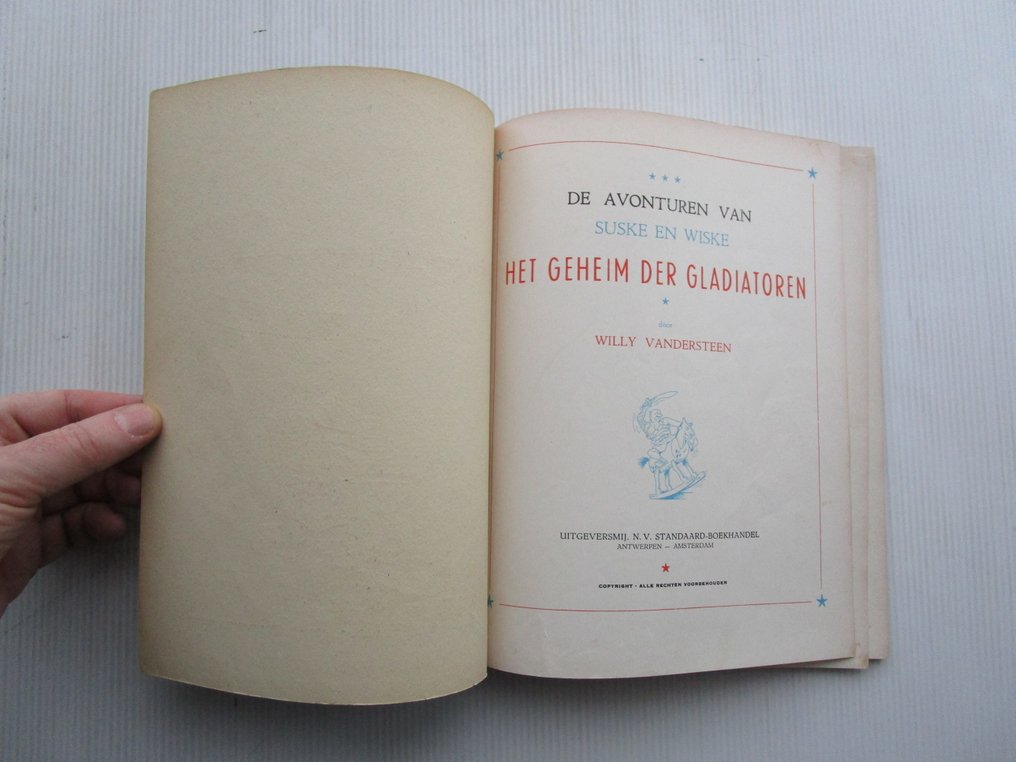Suske en Wiske BR-05 - Het geheim der gladiatoren - 1 Album - First edition - 1955 #3.2