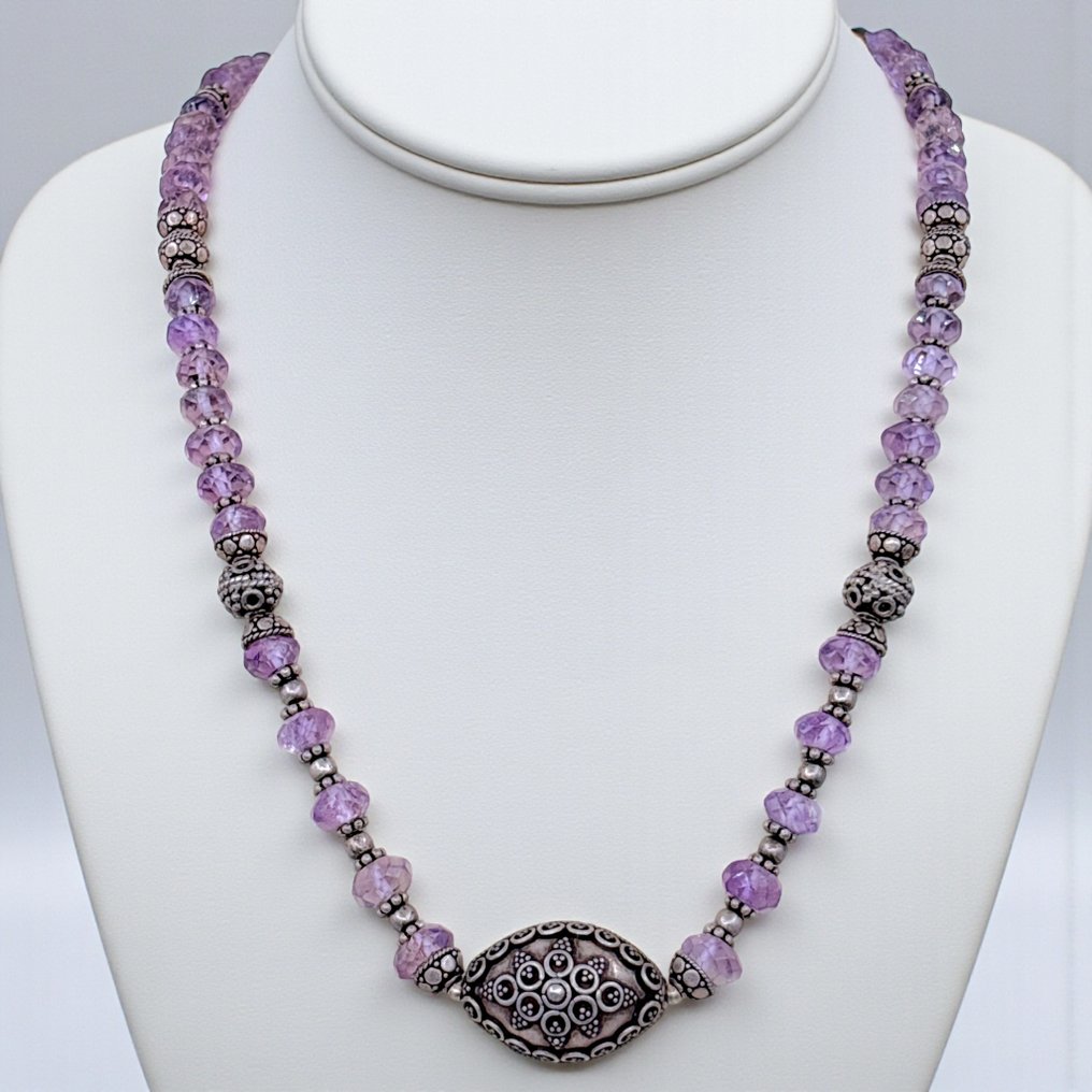 Ametist - Argint - Colier #1.0