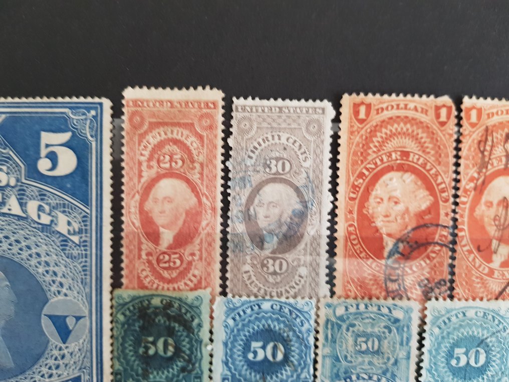 美国  - 批次经典邮票插入式卡片。 #2.1