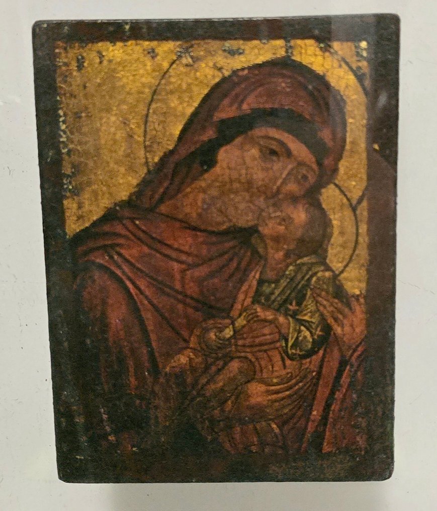  Triptykon (3) - Træ - 1950-1980 - Jesu fødsel, Guds Moder og Sankt Johannes Døberen  #2.1