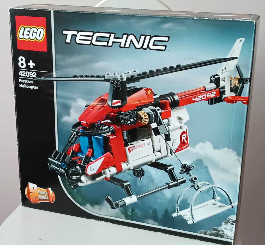 LEGO - Technic - 42092, 30655 - SUPER ZESTAW - LEGO Technic 42092 - Helikopter ratunkowy + Lego Technic Wózek Widłowy - Unikat #2.1