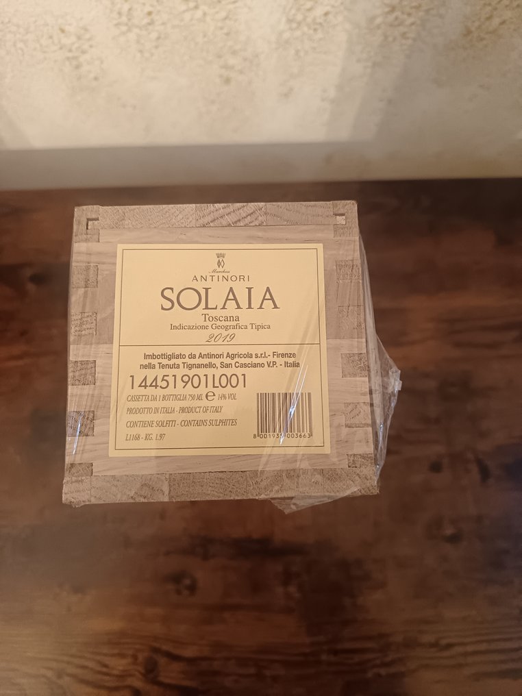 2019 Antinori Solaia - Toscana - 1 Bottiglia (0,75 litri) #1.0