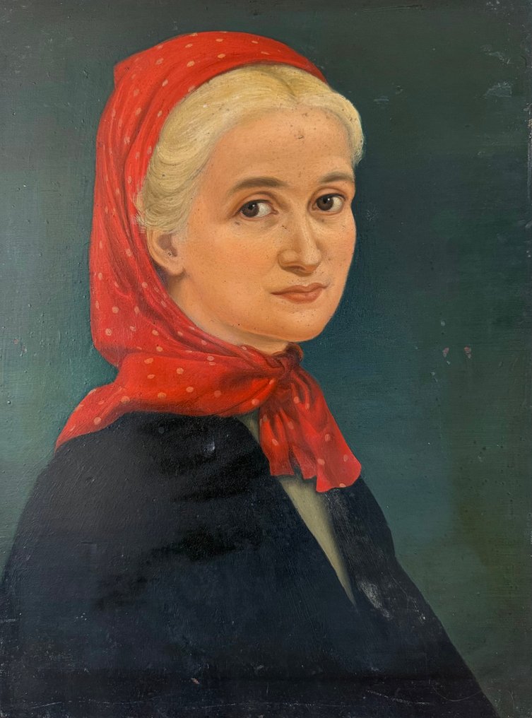 Continental school (XX) - Portrait of an attractive lady. No reserve! #1.0