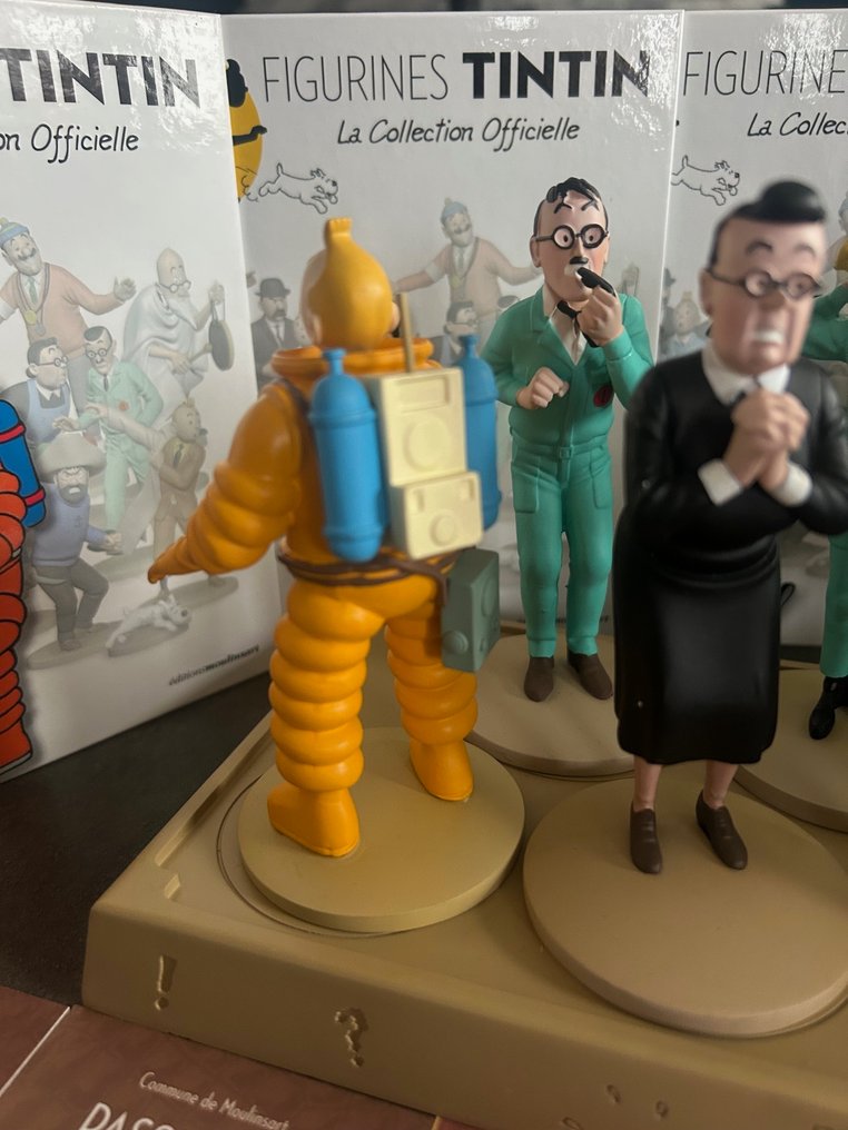 Tintin - 6 Σετ 6 φιγούρες - Επίσημη συλλογή + Βάση παρουσίασης - Moulinsart #2.1