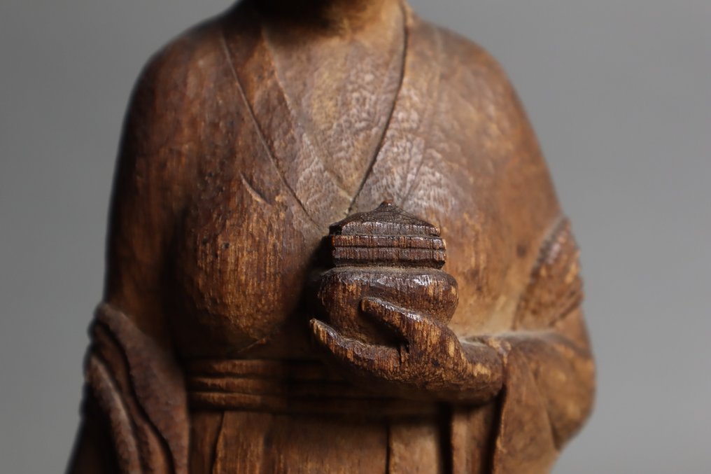 Tenpyo Bijin (Tenpyo Style Beauty) - 雕刻 木 - 日本 (沒有保留價) #3.2