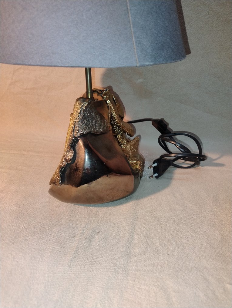 檯燈 - 青銅色, 紡織品, 金屬 - 雕塑风格的台灯 #2.1