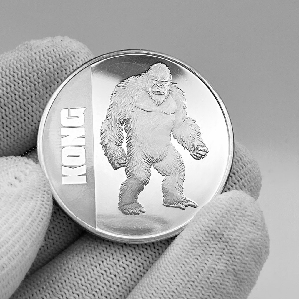 Niue. 2 Dollars 2021 – King Kong – 1 oz Silver coin – Ag .999 (Sem preço de reserva) #1.0