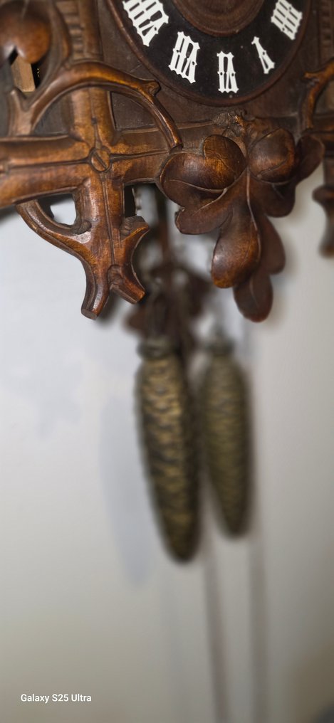 Koekoeksklok - Art Deco Hout, Messing - 1910-1920 #2.1