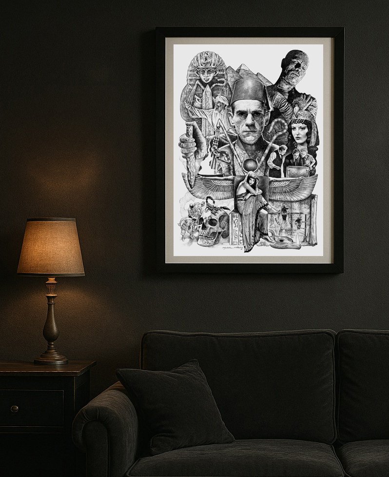 Oscar Garcia Calibos - The Mummy - THE MUMMY - A Love Written in Sand - Gicleé - 81/100 #1.0