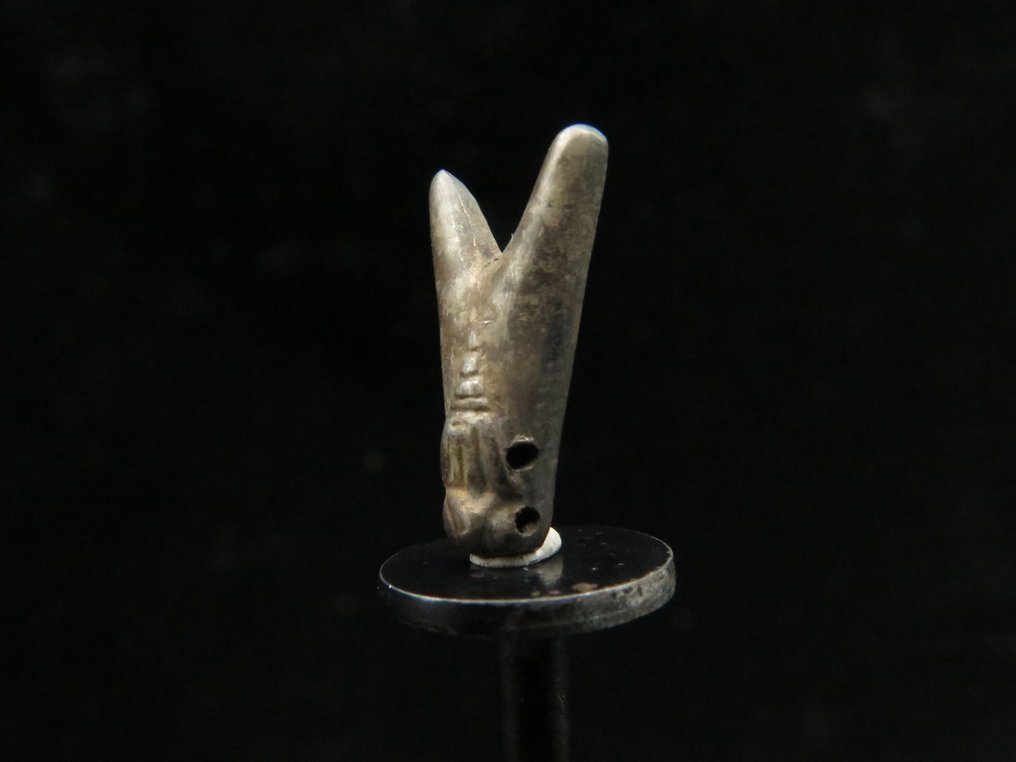 古埃及 銀 Fly/Ofef 护身符 - 1.6 cm  (沒有保留價) #1.0