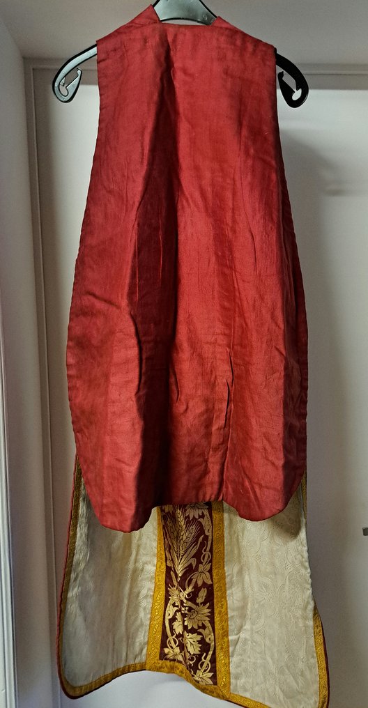 Chasuble litúrgico - damas, seda, galón dorado - principios del siglo XX - Chasuble litúrgico #4.3