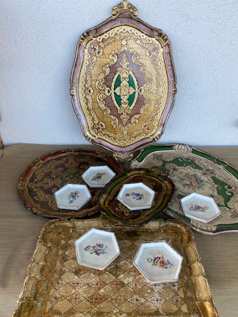 vassoio fiorentino - Σουβέρ (11) - Ξύλο, και άλλα υλικά #1.0