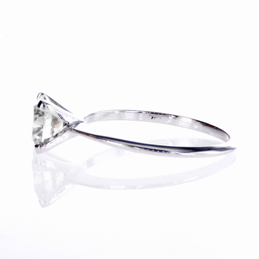 Zonder minimumprijs - Verlovingsring - 14 karaat Witgoud - 1.04ct. tw. Diamant (Natuurlijk) #3.2
