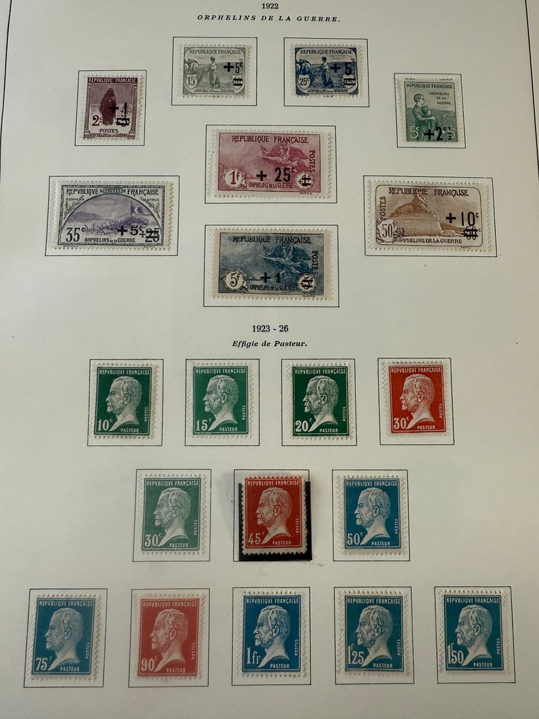 Frankrike - Yvert 162/169 og 170/181 «Orphelins og Pasteurs» i nye * - TB #1.0