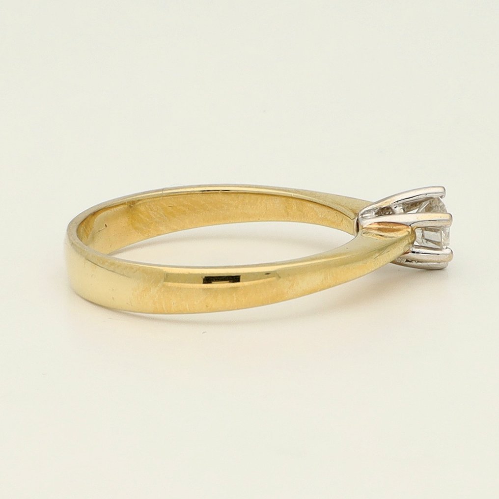 戒指 - 14 克拉 黃金 - 0.38ct. tw. 鉆石 (天然) #4.3