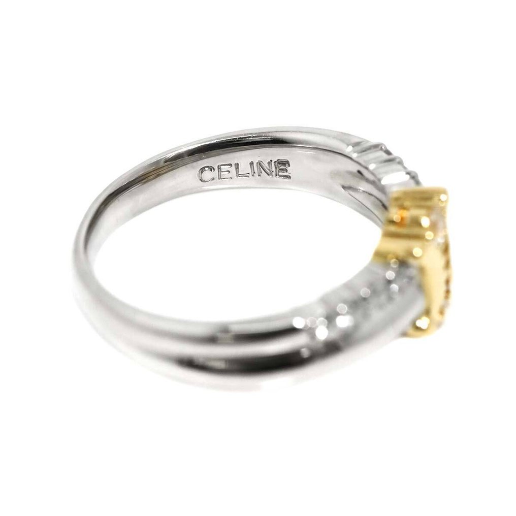 Céline - Δαχτυλίδι - 18 καράτια Πλατίνα, Κίτρινο χρυσό #3.2
