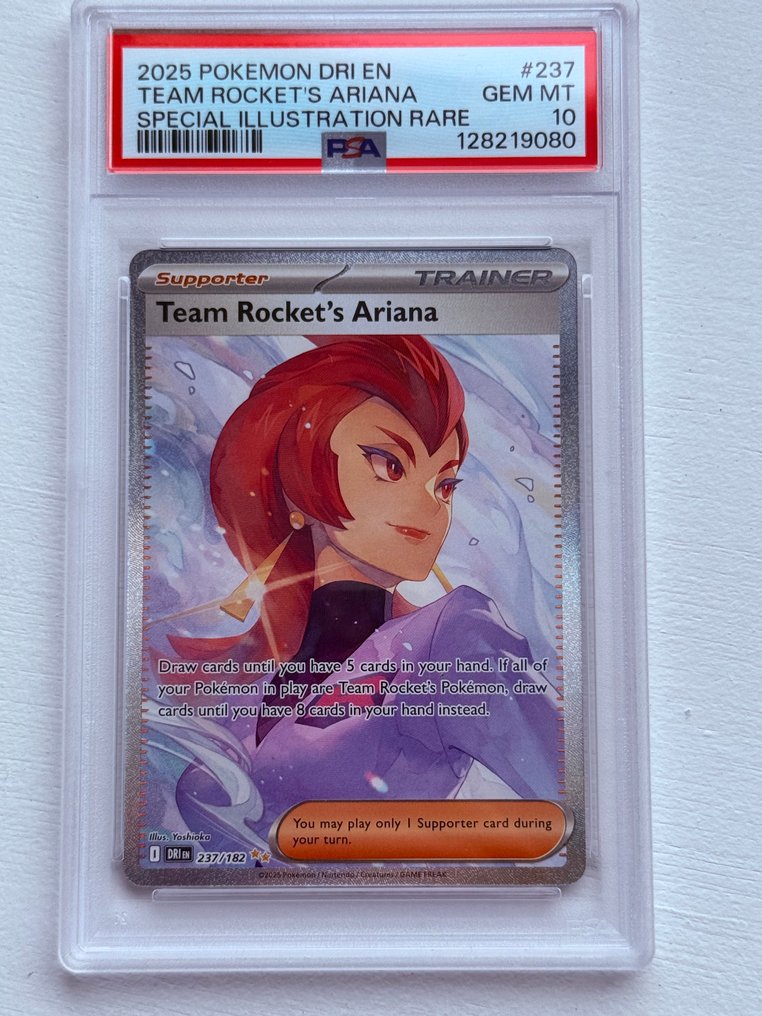 Pokémon - 1 Graded card - Team Rocket's Ariana 237/182 Full kunst - PSA 10 - Various sets #1.0