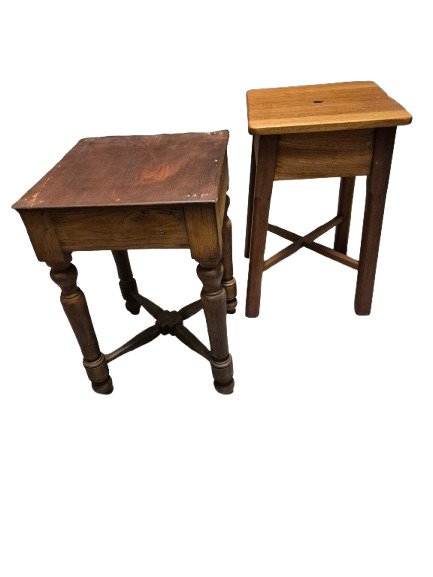 Sitzbank (2) - Eiche, Mahagoni - Massivholz – Rustikal #1.0