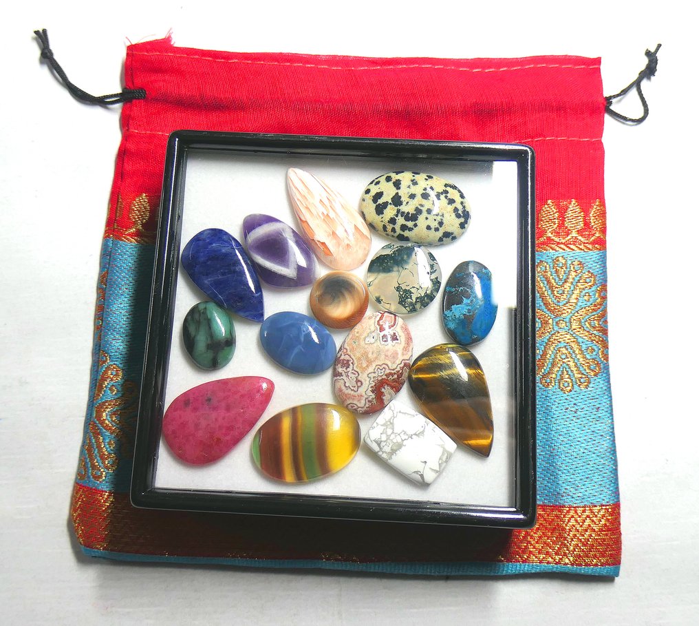 100%天然的精彩宝石坠 弧面形- 45 g - (14) #1.0