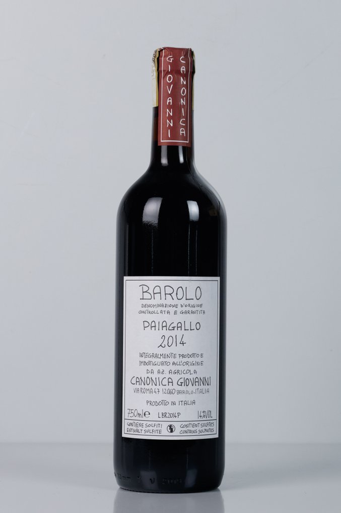 2014 Giovanni Canonica, Paiagallo - Barolo - 1 Botella (0,75 L) #1.0