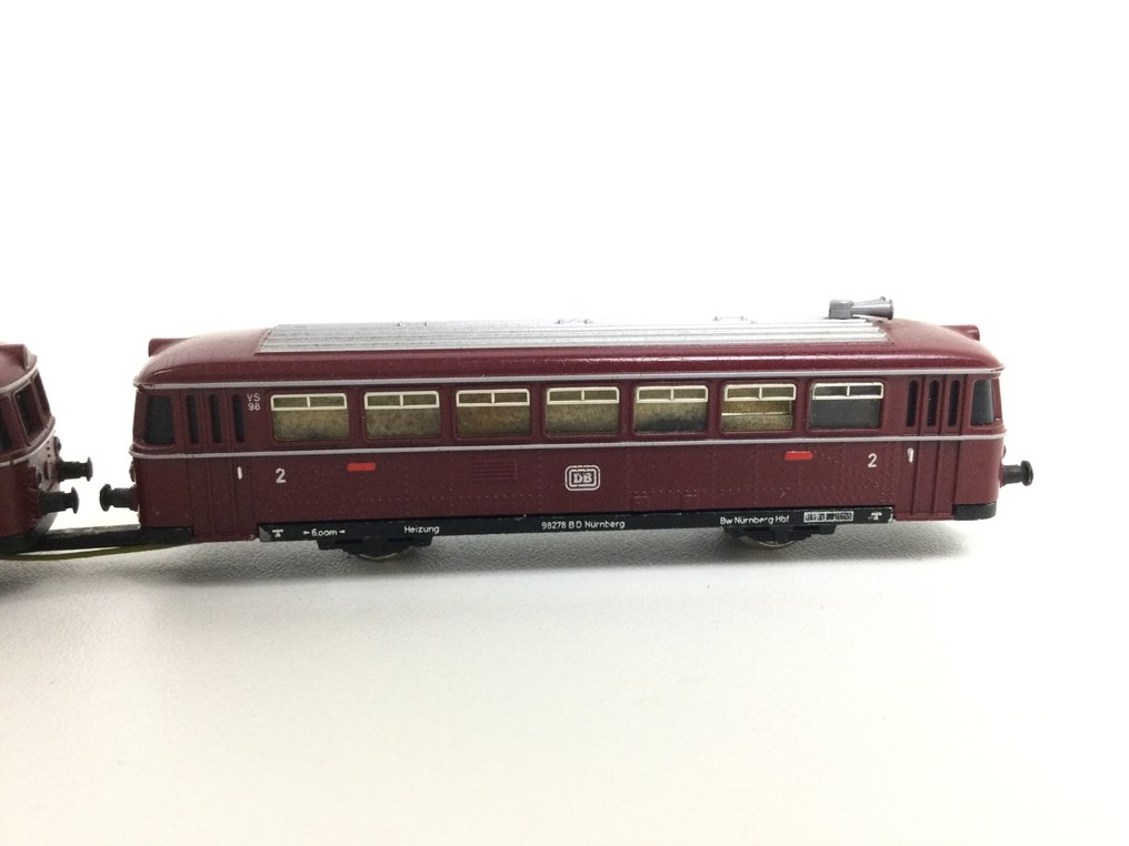 Minitrix N - 2937 - Model torów kolejowych (1) - Motorwagen VT98 z połączonym wagonem dodatkowym (EMS) - DB #2.1