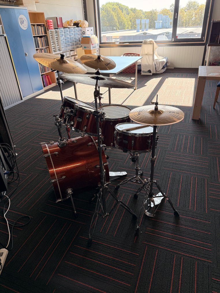 Mapex, Zildjian - Mars Birch Blood Orange Sparkle - Κιτ τυμπάνων - 2025 #2.1