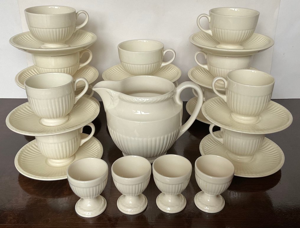 Wedgwood - Csésze és csészealj (27) - Serviesdelen - Edme Plain - Empirestijl - Kerámia #1.0
